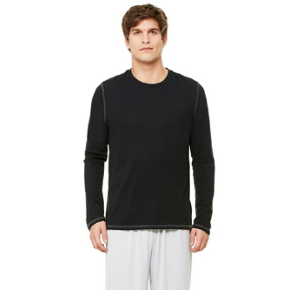 Alo M3102 Men's Simple Performance Triblend Long-Sleeve Tshirt