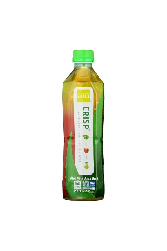 - Original Crisp Aloe Vera Juice Drink - Fuji Apple and Pear - Case of 12 - 16.9 fl oz.
