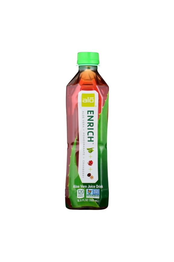 Original Enrich Aloe Vera Juice Drink Pomegranate And Cranberry, 16.9 Fl Oz