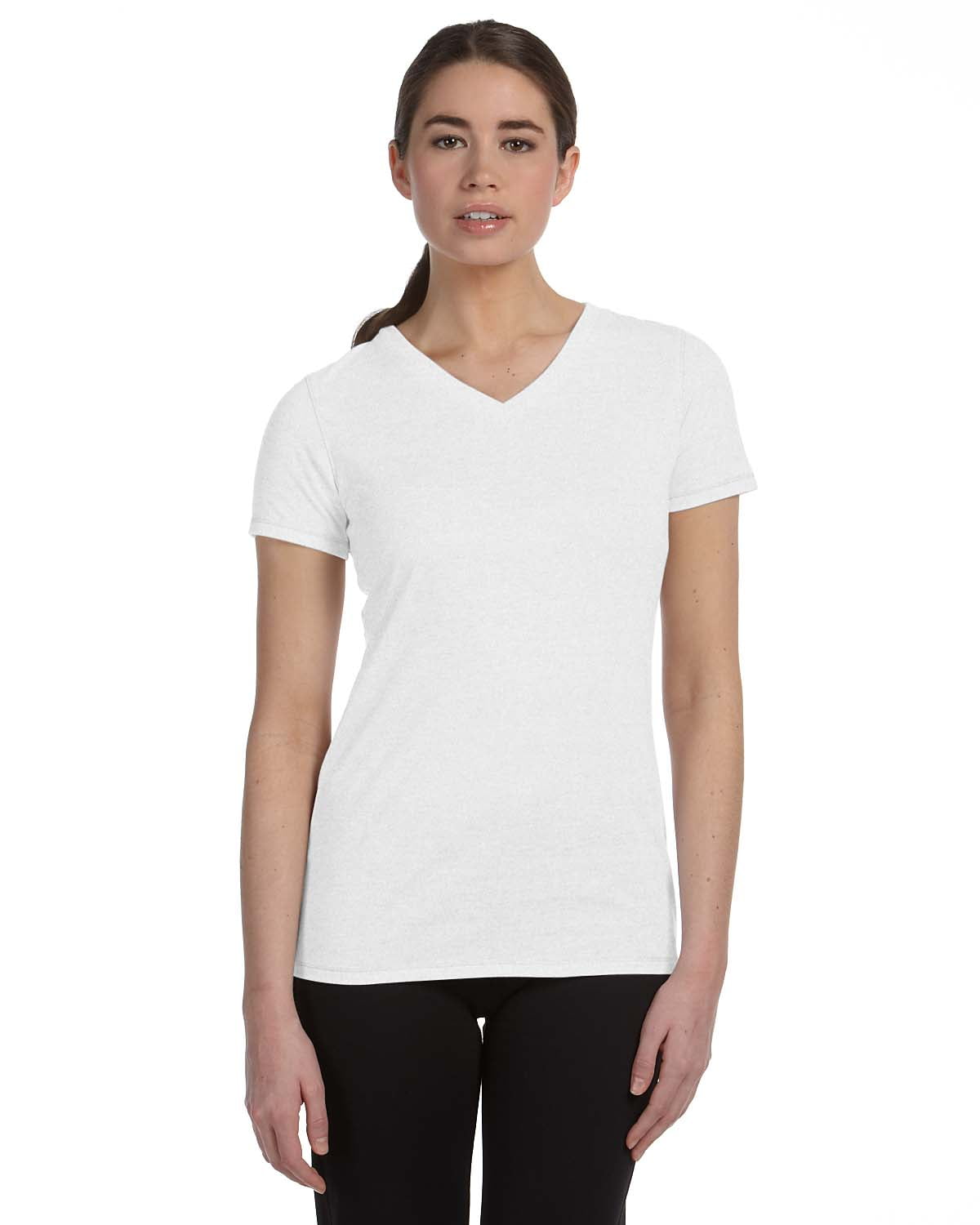 Alo Performance Triblend Short-Sleeve V-Neck T Shirt Womens
