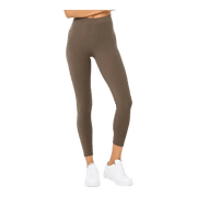 Alo Yoga Ribbed High Waist 7 8 Blissful Stretch Leggings in Hot Cocoa | Women - XXS