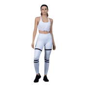 Alo Yoga Youga High Waist Legit Elastic Waist Performance Leggings in White - XS