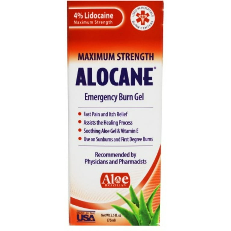 Alocane Emergency Burn Gel Maximum Strength 2.5 Oz