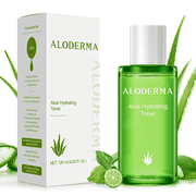 Aloderma Aloe Hydrating Facial Toner with 91% Organic Aloe Vera Juice - Moisturizing Toner for Face with Bergamot Oil - Aloe Vera Face Toner for Women & Men for Deep Hydration & Nourishment