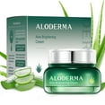 thumbnail image 1 of Aloderma Brightening Face Cream with 80% Organic Aloe Vera - Facial Brightening Cream with Squalane, Hyaluronic Acid, Niacinamide - Pure Aloe Vera Face Cream for Women, Men - Even Skin Tone & Hydrate, 1 of 10