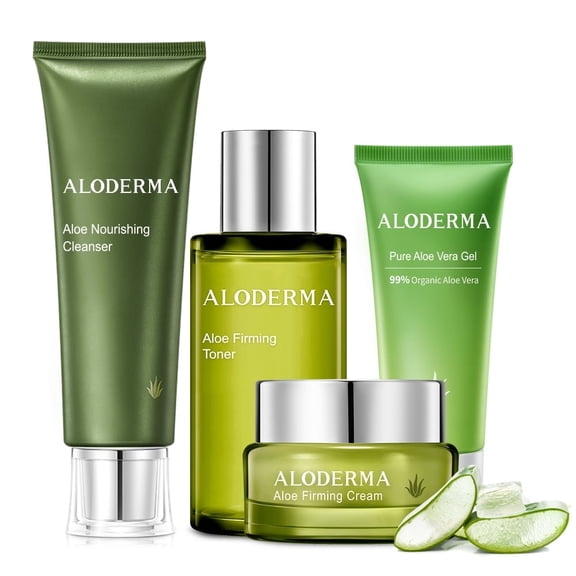 Aloderma Essential Aloe Firming & Rejuvenating Set 4-Piece Set