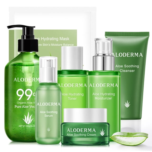 Aloderma Luxury Aloe Soothing Set 7-Piece Set