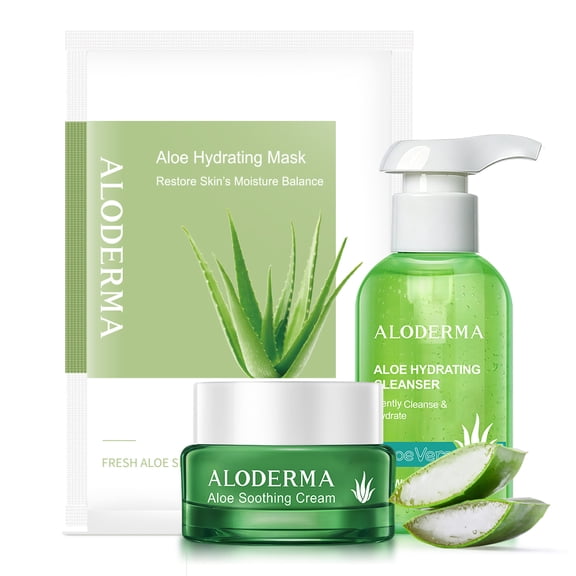 Aloderma Pure Aloe Soothing Set 3-Piece Set