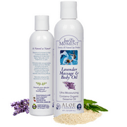 Aloe Cadabra Lavender Best Massage & Body Oil, Natural, Therapeutic, Calming, Relaxing Aromatherapy, Soothing, Organic 8oz