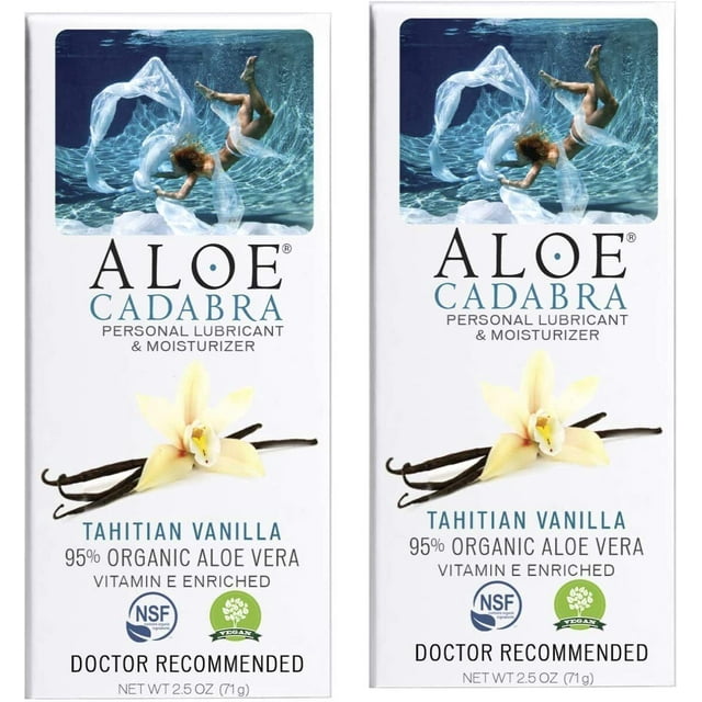 Aloe Cadabra Natural Aloe Water-based Lube Aloe Cadabra Natural Organic Lubricant Aloe PH Balanced Lube Gel For