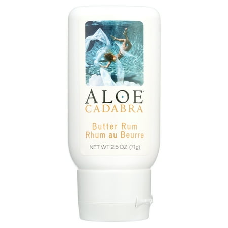 Aloe Cadabra Natural Organic Personal Lube Vegan Edible Butter Rum 2.5 oz