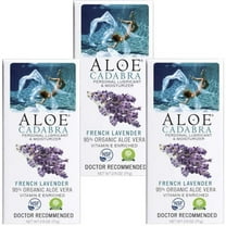 Aloe Cadabra Natural Personal Lube Edible Vegan French Lavender 2.5 oz 3 Pack