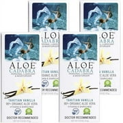 Aloe Cadabra Natural Personal Lube Edible Vegan French Vanilla 2.5 oz Pack of 4