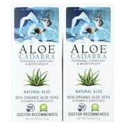 Aloe Cadabra Natural Personal Lube Vegan Edible Aloe Vera 2.5 oz 2 Pack