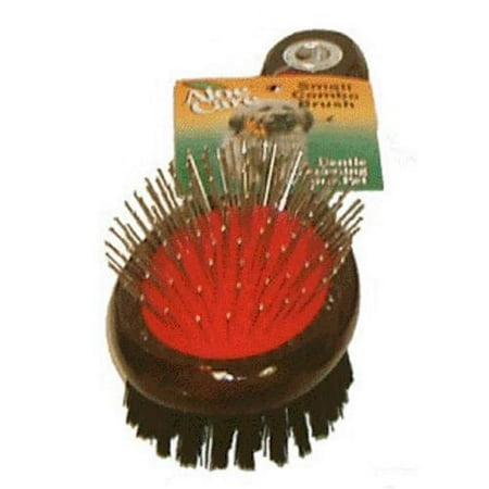Aloe Care 06408 Large Pin and Bristle Brush Combo Dog Fiber