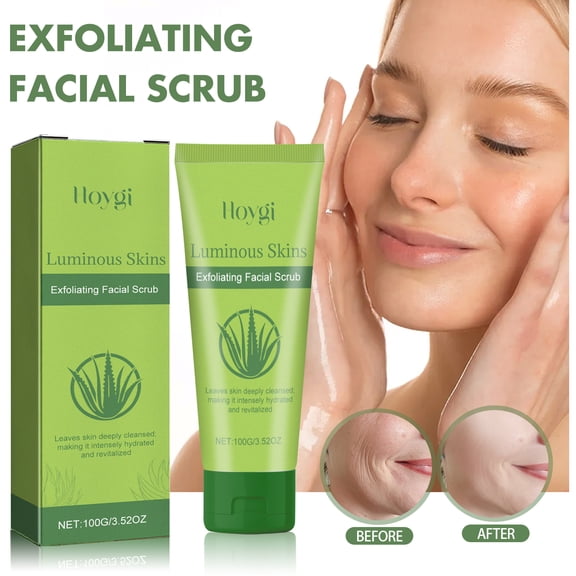 Aloe Exfoliating Scrub Deep Cleansing, Removing Impurities, Fine Lines, Tightening, Smooth, Clean, Glossy Scrub