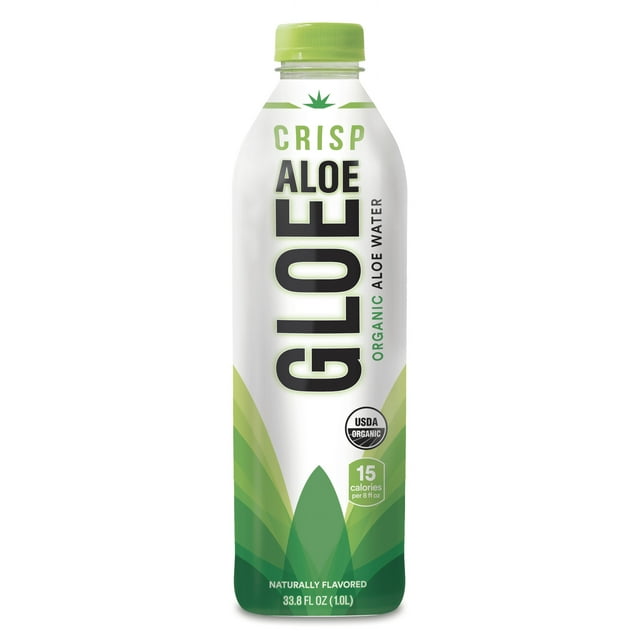 Aloe Gloe Organic Aloe Water-Crisp, 33.8 fl oz