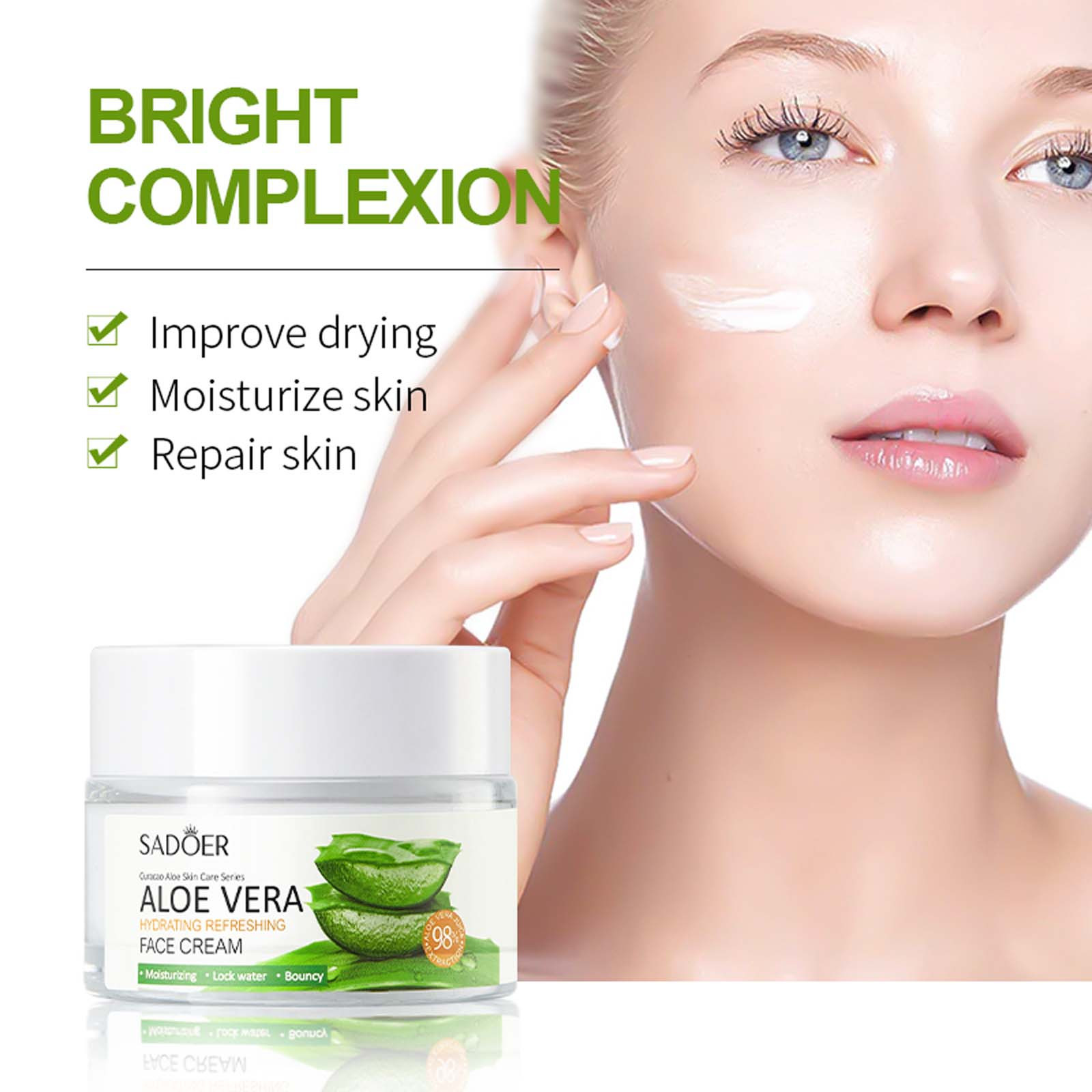 Aloe Moisturizing&Refreshing Face Cream Moisturizing&Moisturizing Skin ...