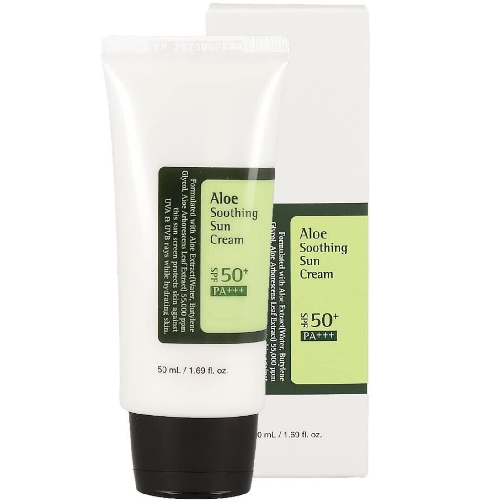 Aloe Soothing Sun Cream SPF50, Natural Sun Cream SPF50+ PA+++ 50ml, 1. ...