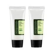 Aloe Soothing Sun Cream SPF50, Natural Sun Cream SPF50+ PA+++ 50ml, 1.69 Fl Oz(2pcs)