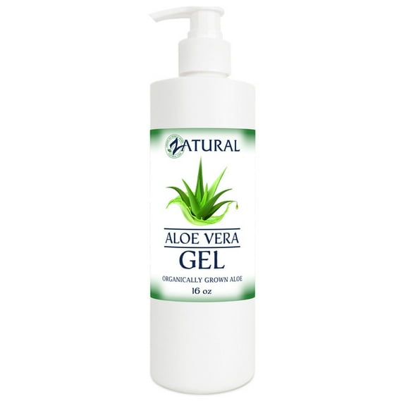 Aloe Vera Gel - Natural Scent, Moisturizing & Soothing, 16 oz Pump Bottle