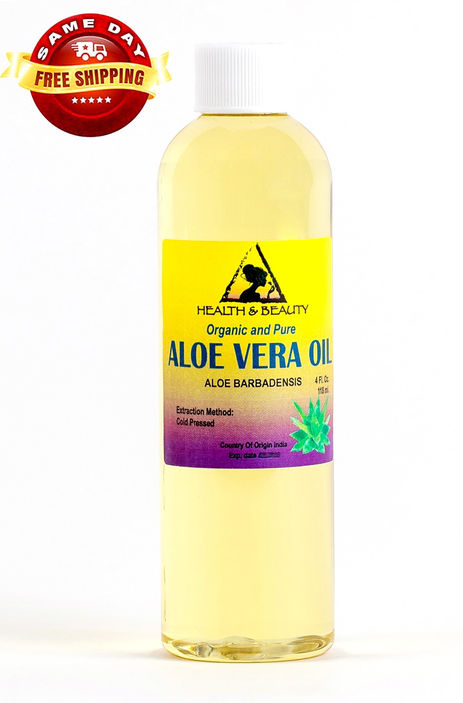 Aloe Vera Oil Organic Carrier Cold Pressed Premium Natural 100% Pure 4 oz