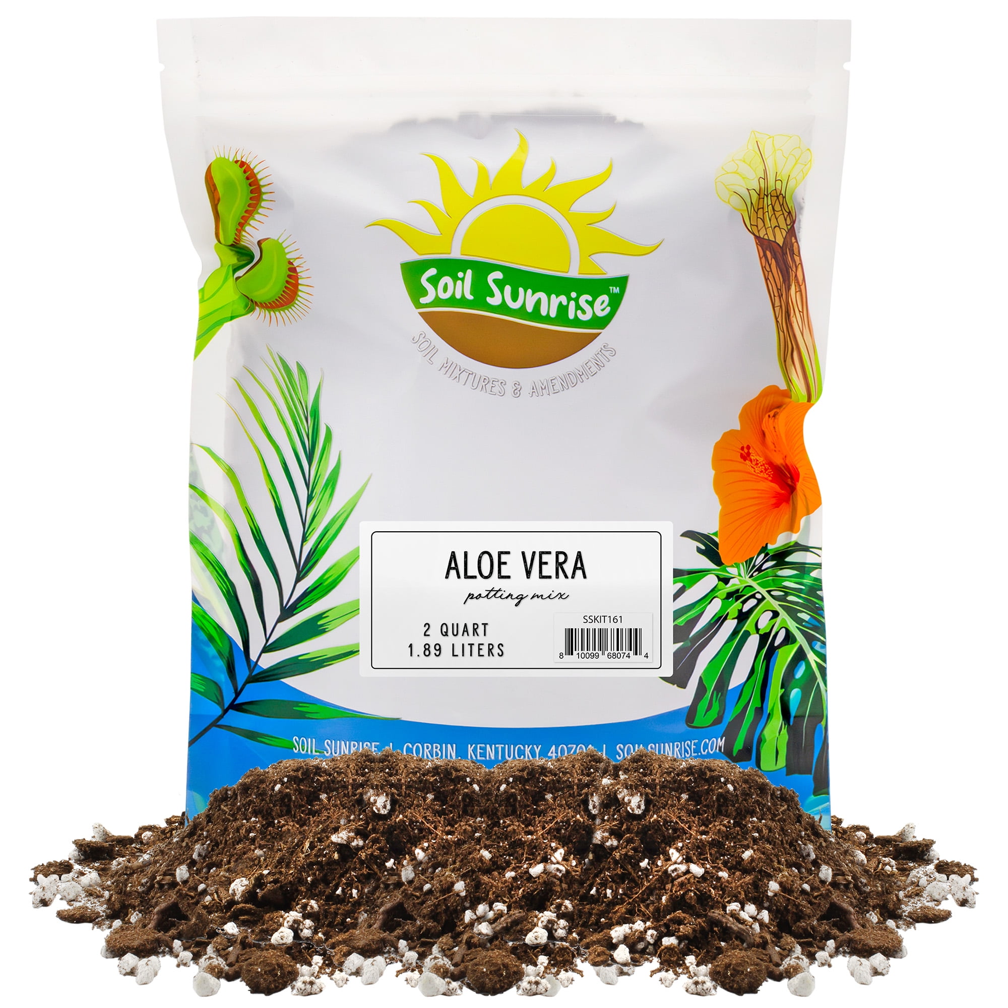 Aloe Vera Potting Soil Mix (2 Quarts), Custom Blend for Aloe Vera