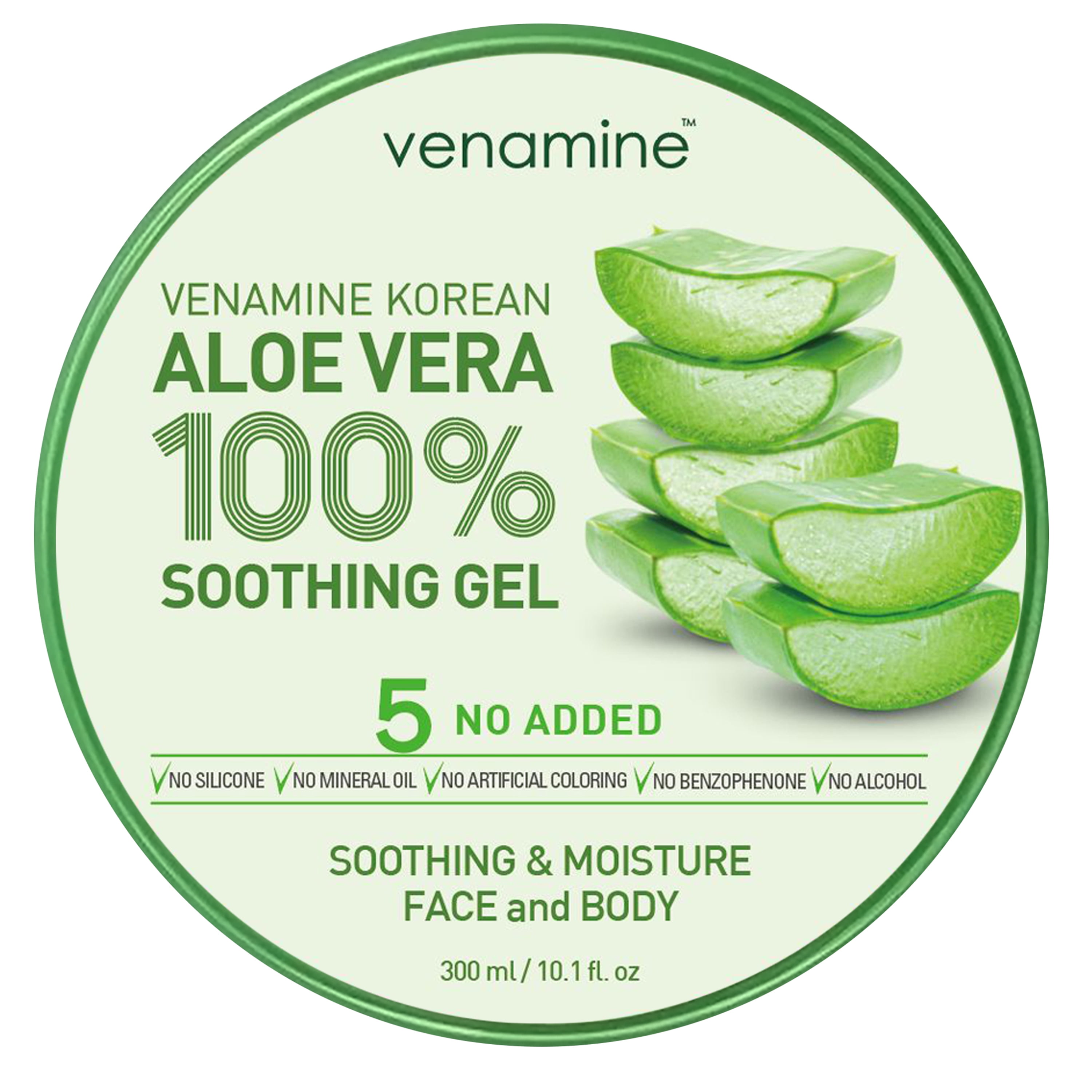 Venamine Aloe Vera Soothing Gel Skin Cooling Moisturizing Korean Formula Walmart Com