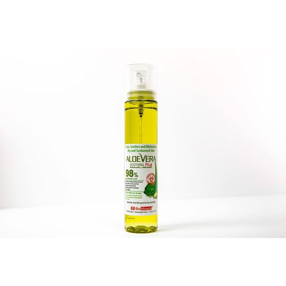 Aloe Vera Soothing Mist, 1 Spray Bottle, with 9 Natural Plant Extracts, for Deep Hydration and Anti-Aging Benefits
