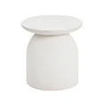 thumbnail image 1 of Aloe White Concrete Side Table, 1 of 5