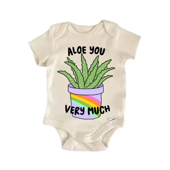 Aloe You Very Much Best Friends Baby Boy Girl Clothes Bodysuit Cute Baby Onesie, BABY BODYSUIT LAT 4424