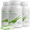 thumbnail image 1 of AloeCure Organic Aloe Vera Capsules, 160,000mg Inner Aloe Leaf Equivalent per Serving, Support Gut Health & Digestive Comfort, Stomach Acid Buffer, Natural Immune Supplement, Aloin Free, 60Capsx3Btl, 1 of 9