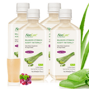 AloeCure USDA Organic Aloe Vera Juice Grape Flavor, Made Within 12 Hours of Harvest - Pure Aloe Vera Drink Natural Treatment for Acid Reflux, GERD, Natural Acid Buffer, Aloe Vera Inner Fillet Juice