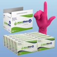 thumbnail image 1 of AloeSkin Pink Nitrile Medical Exam Gloves, Soothing Aloe Vera, 2 mil, Powder Free, 1 of 7
