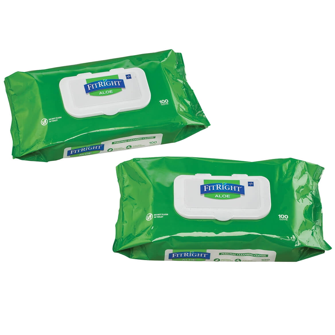 Aloetouch Personal Cleansing Cloths, Pack of 100 Set of 2