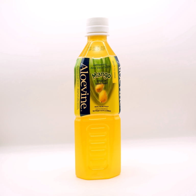 Aloevine, Mango Aloe Vera Drink with Aloe Pulp, 16.9 fl oz, 20 ct -  Walmart.com