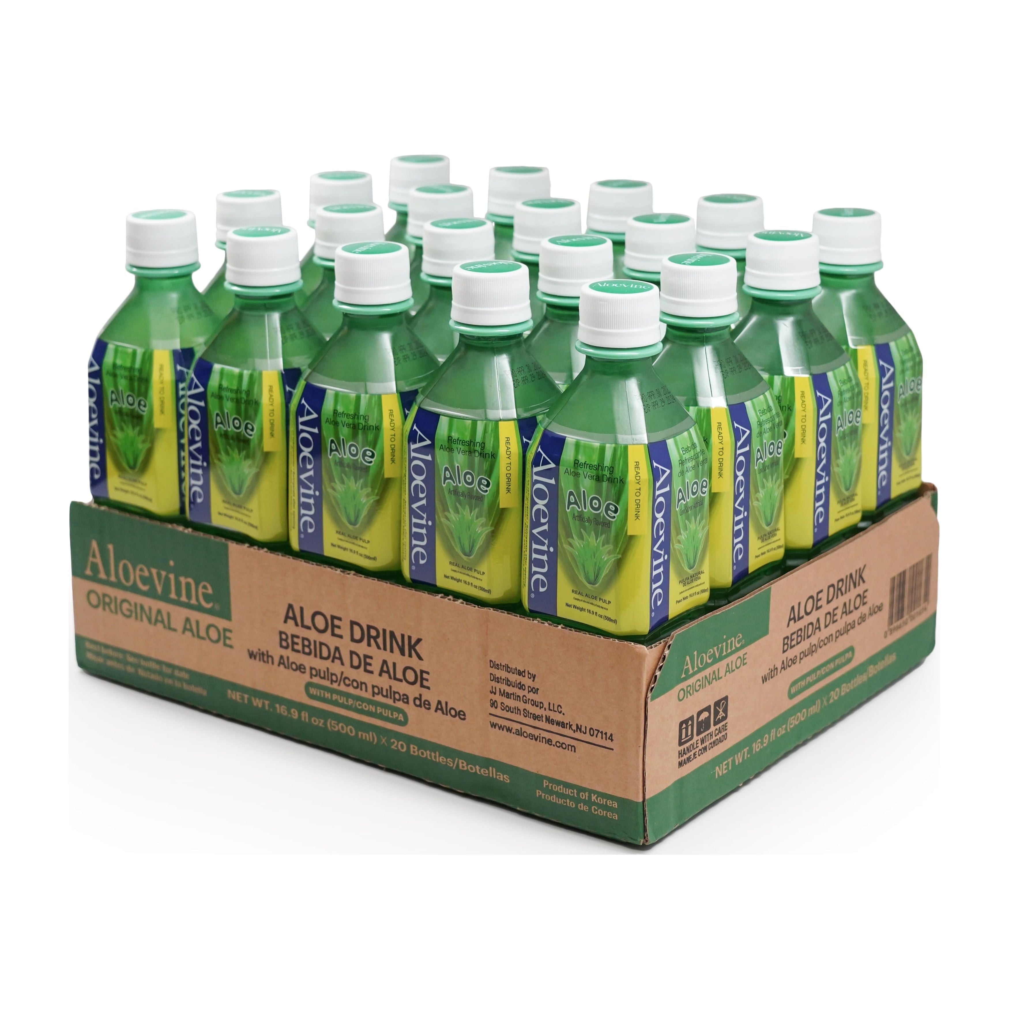 Aloevine Original Flavor Aloe Vera Drink, Vitamin Enriched (16.9