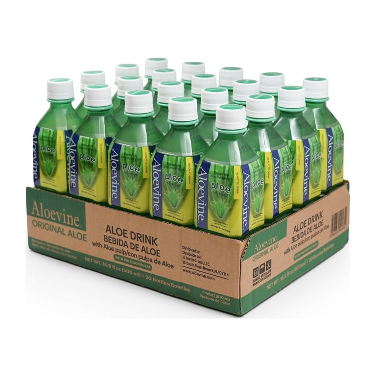 Aloevine Original Flavor Aloe Vera Drink, Vitamin Enriched (16.9