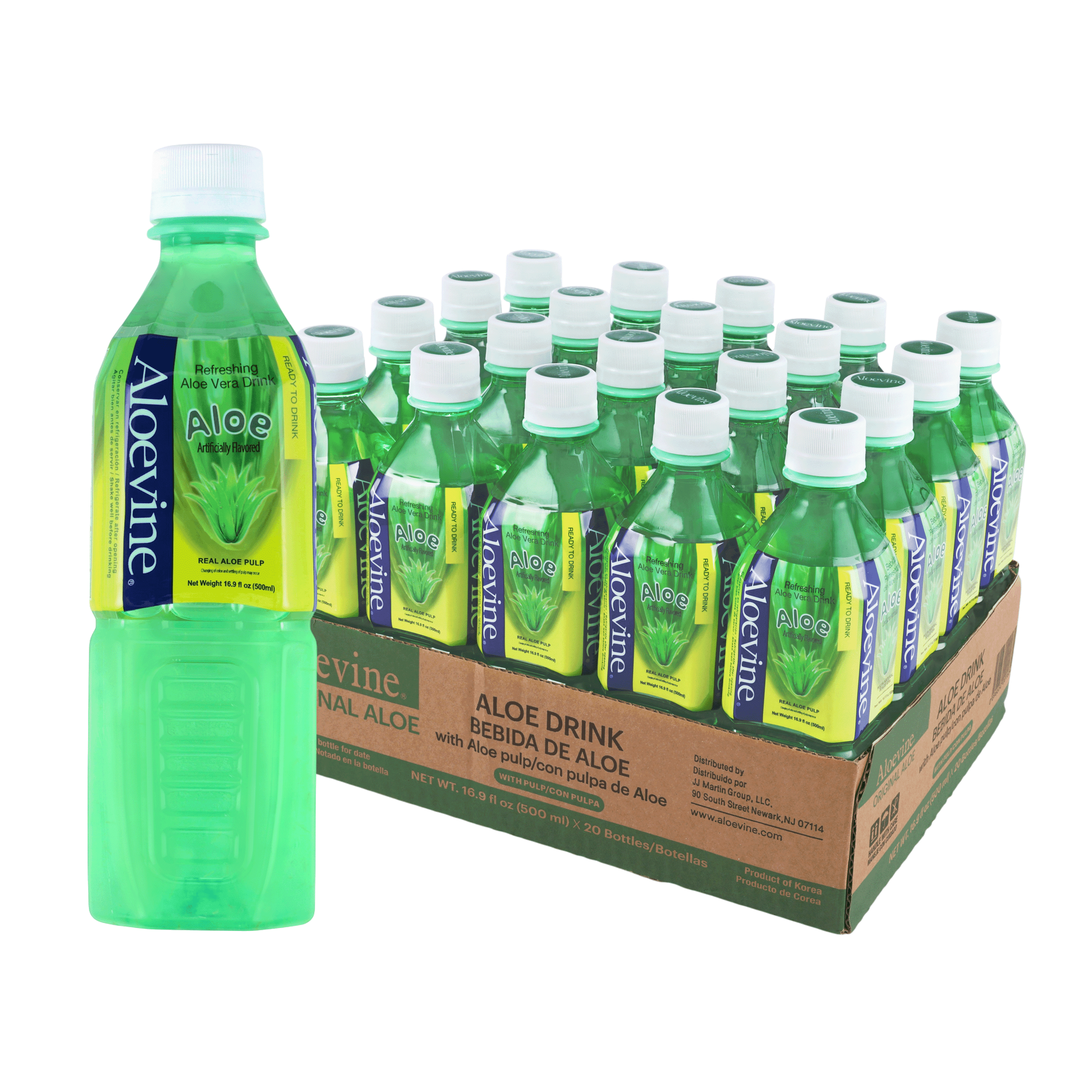 Aloe vera3本セット Aloevine Original Flavor Aloe Vera Drink, Vitamin Enriched (16.9