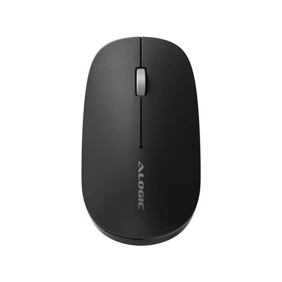 Alogic Echelon USB-C Rechargeable Wireless Mouse - Wireless - Bluetooth/Radio Frequency - 2.40 GHz - Rechargeable - Black - USB Type A