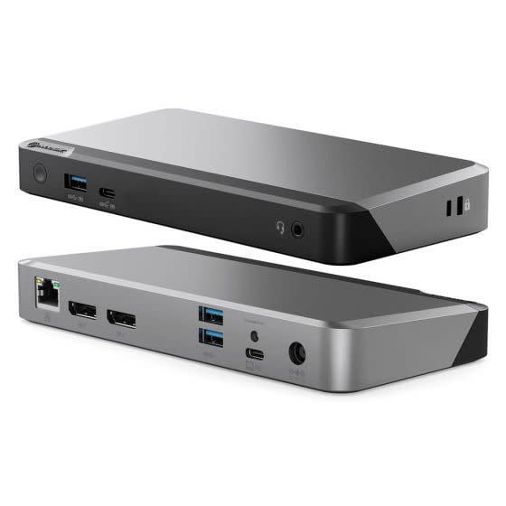 ALOGIC MX2 USB-C Dual Display DP Alt. Mode Docking Station With 65W Power Delivery, Space Grey