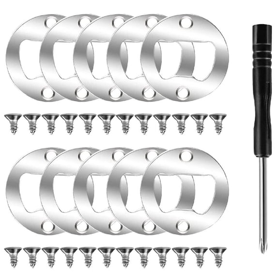 Aloha 1 Set of Bottle Opener Making Insert Accessory with Screws DIY Bottle Opener