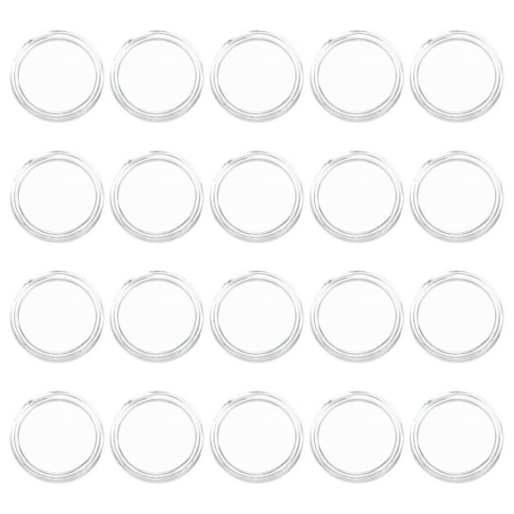 Aloha 100pcs Clear 21mm Coin Capsules Holder Case Transparent for Coin Protectors