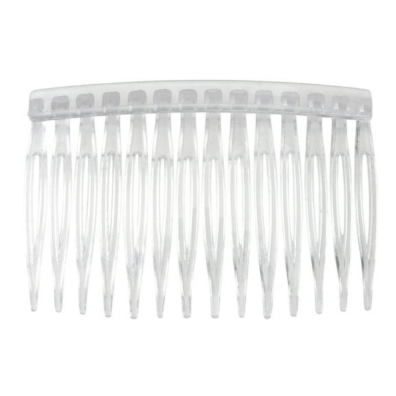 Aloha 10pcs Transparent Plastic Hair Clip Combs Hair Side Combs Insert Combs for Women Lady