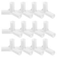 thumbnail image 1 of Aloha 20Pcs Tent Rod Adapter Tent Pole Connector Plastic Pole Connector Three-way Connector Tent Supplies, 1 of 8