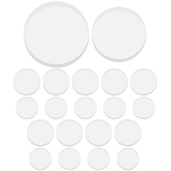 Aloha 20pcs Glass Tabletops Suction Bumpers Clear Table Spacers Bumper Furniture Countertop Bumpers