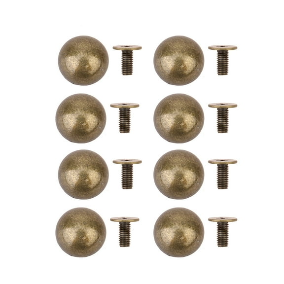 Aloha 20pcs Zinc Alloy Rivet Screw Rivet Mushrooms Rivet Punk Semicircular Rivet