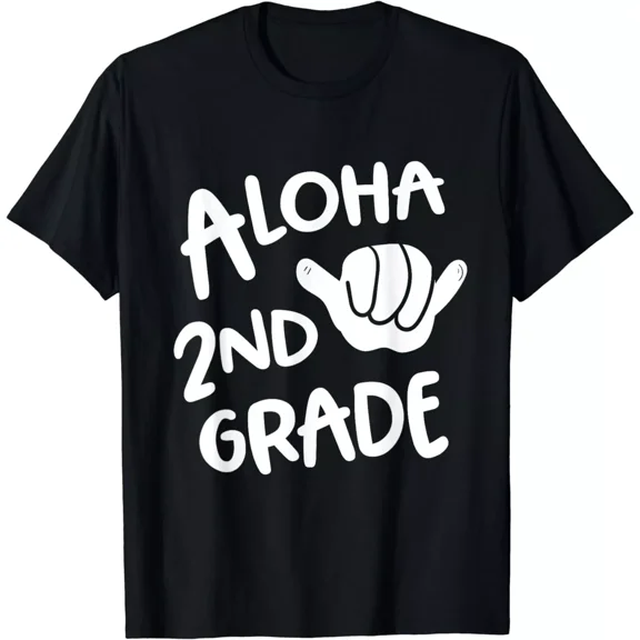 Aloha 2nd Grade Back To School Hawaii Shaka Cool Hawaiian Gift Unisex T-Shirt