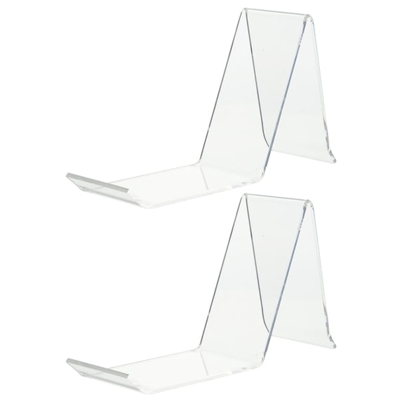 Aloha 2pcs Acrylic Shoe Display Stand Shopping Mall Sandal Rack Sneaker Holder