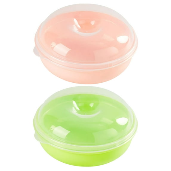 2pcs Bread Boxes Cake Storage Containers Reusable Sealed Bread Containers